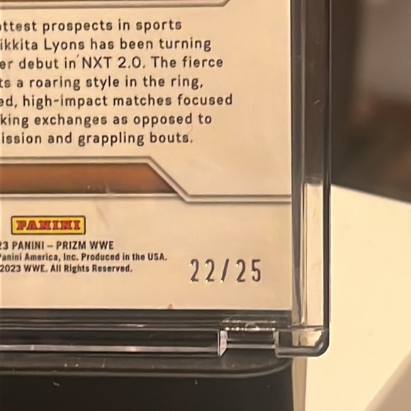 2023 Prizm Nikkita Lyons Top Tier Mojo Prizm - Picture 3 of 3